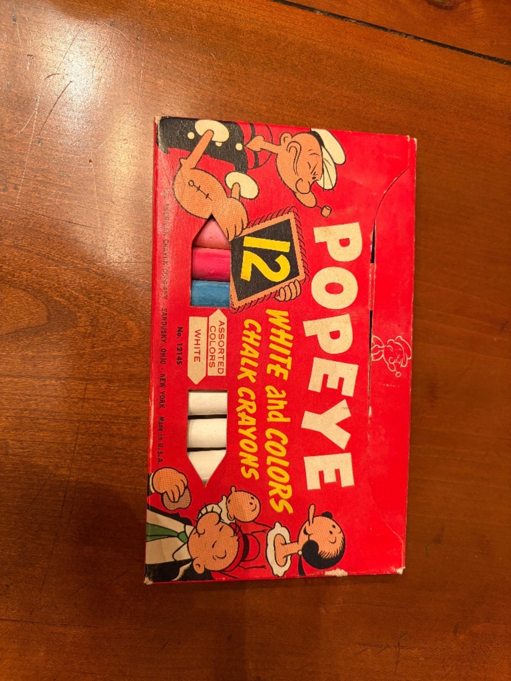 Vintage Popeye chalk set
